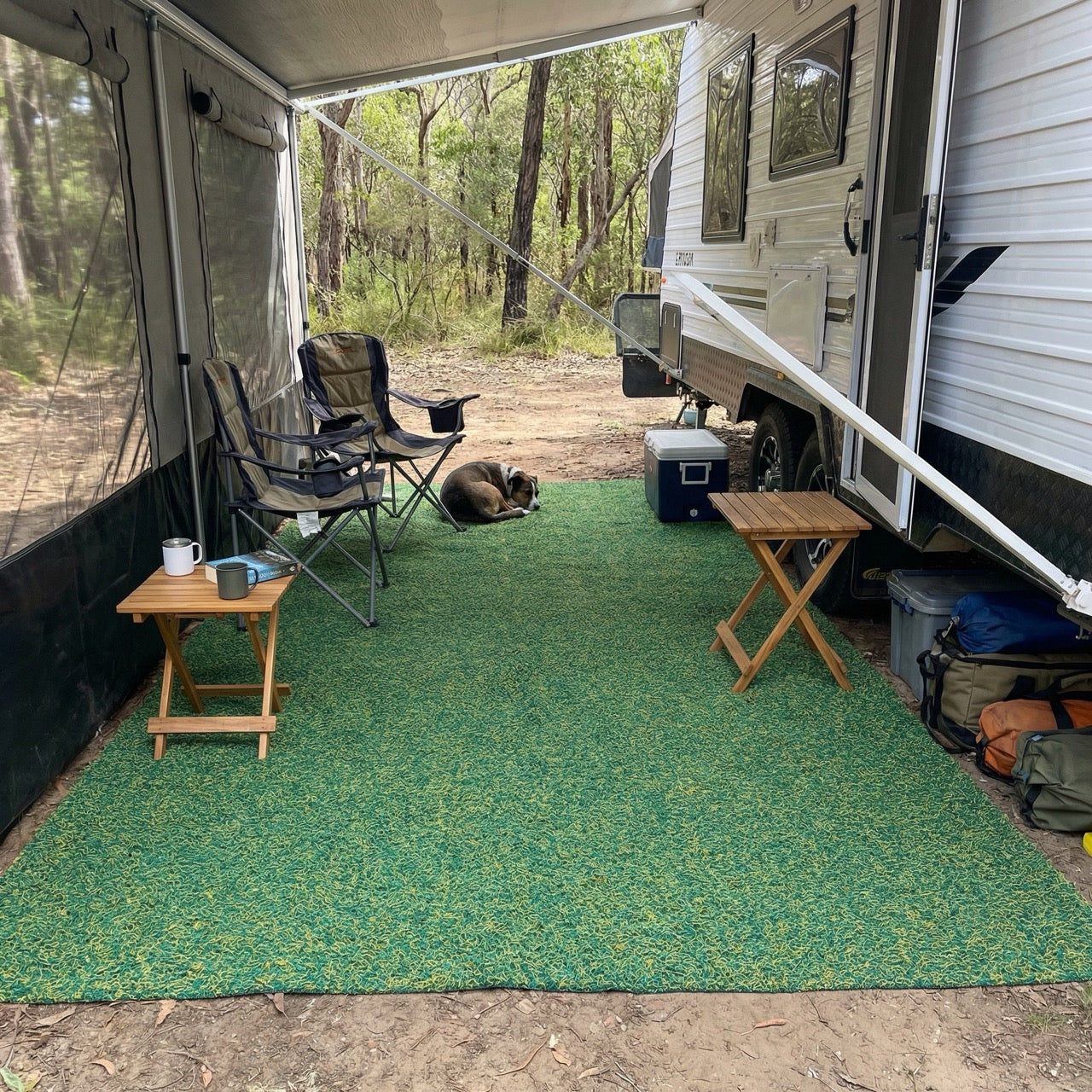 Diversatile Mini Mat Snug Mats Caravan Annex Mat — Compact | Heavy-Duty PVC Rubber Mat | Ca