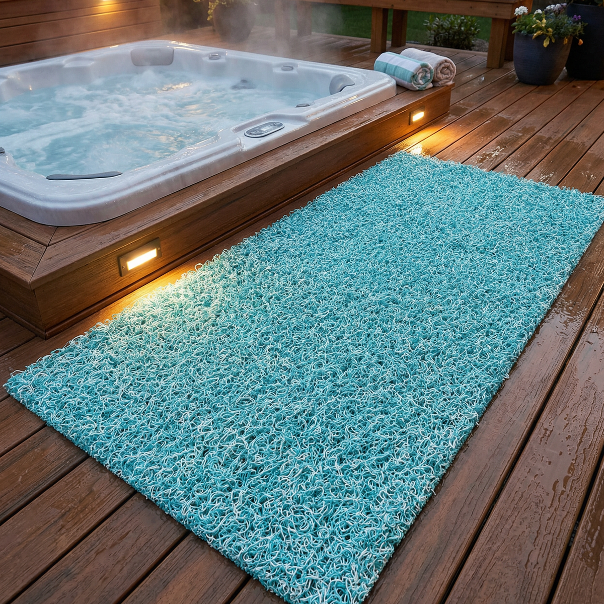 Spa Deck Surround Mat — Wide