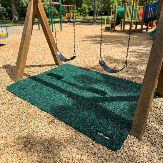 Under Swing Set Mat — Double Swing